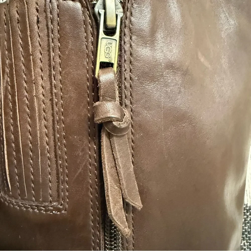 UGG Cierra Tall Lodge Brown Leather Riding Boots